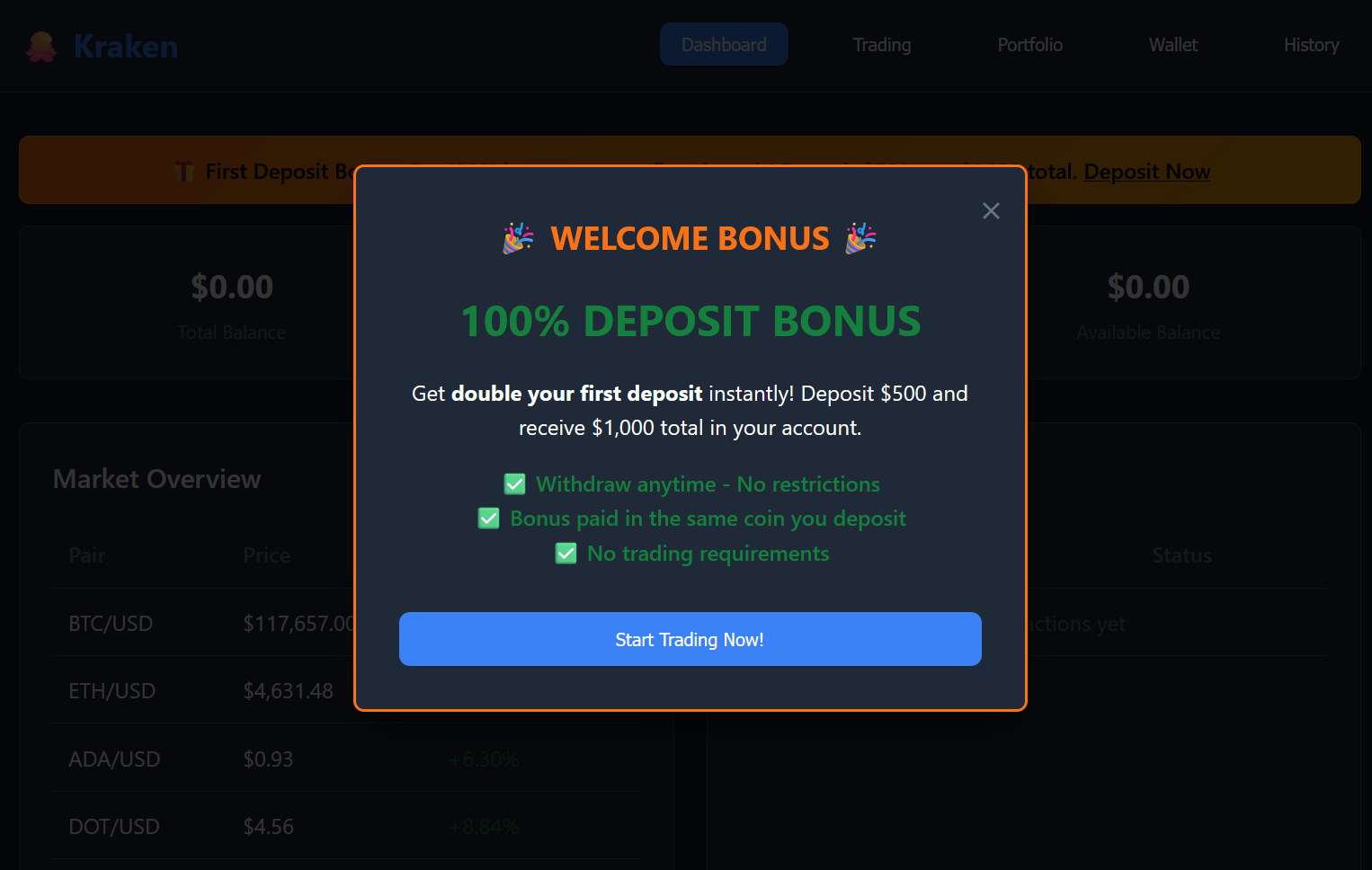 Kraken Exchange v2