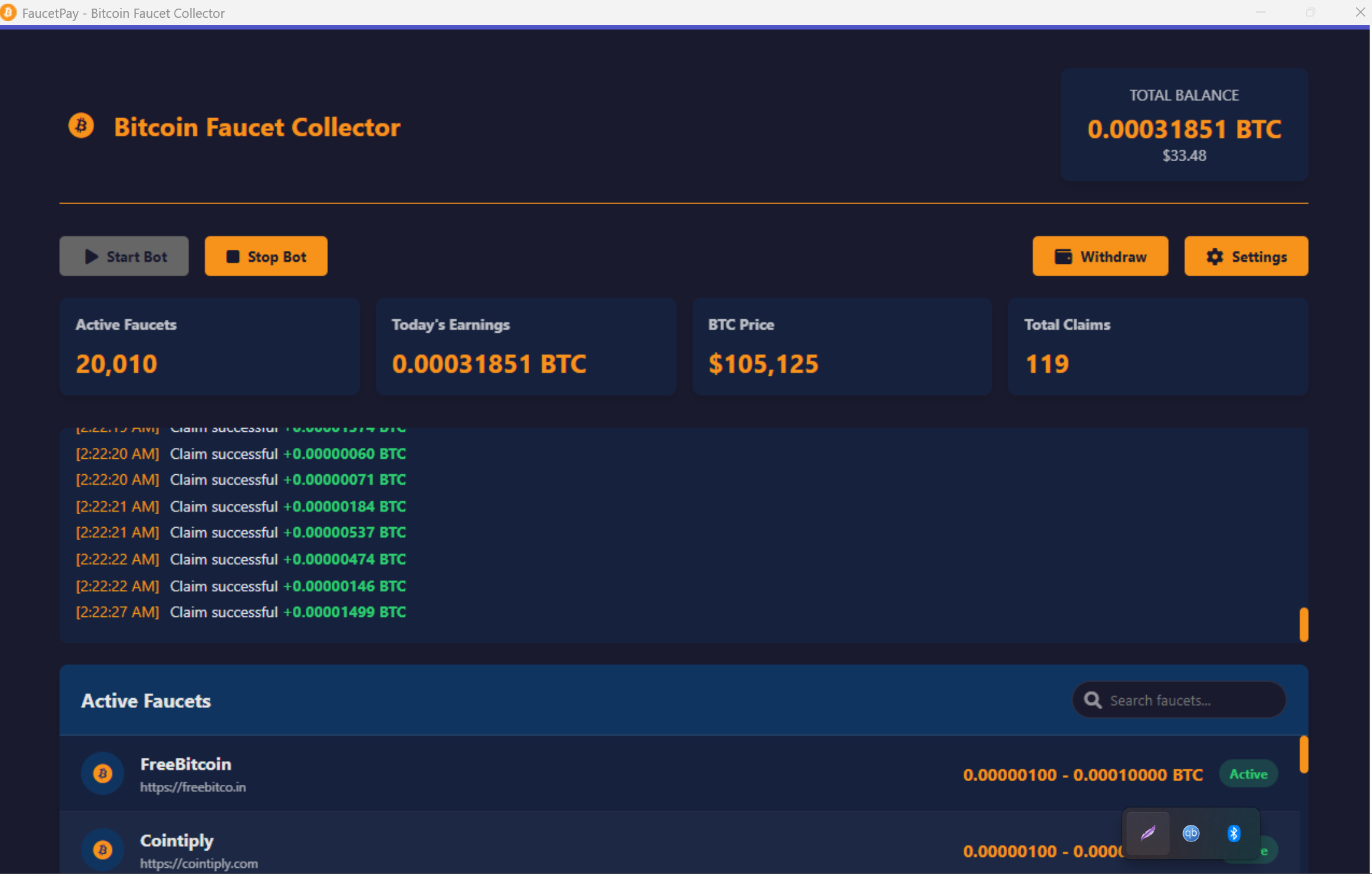 FaucetPay - Bitcoin Faucet Collector